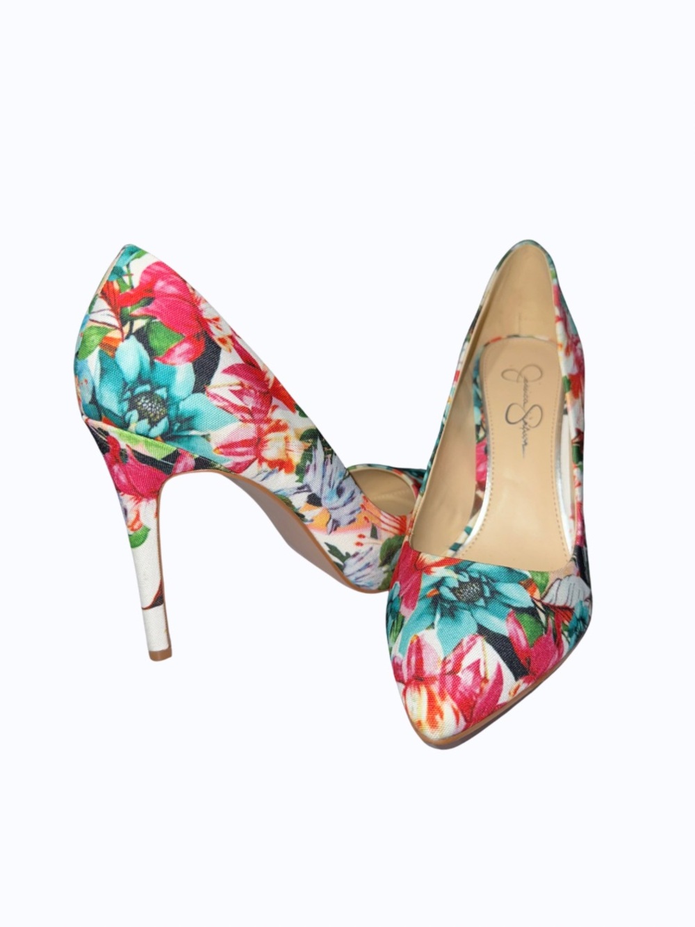 Jessica Simpson Floral Stiletto Heels